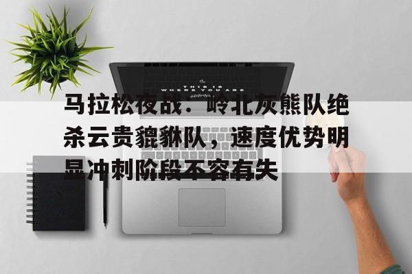 开云 -关于马拉松夜战：岭北灰熊队绝杀云贵貔貅队，速度优势明显冲刺阶段不容有失的信息